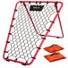 GoSports Basketbal Rebounder met verstelbaar frame, rubberen grip voeten en zandzakken - draagbare pass back trainingshulp