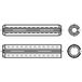TOOLCRAFT TO-5434476 Spanstiften Verenstaal 25 stuk(s)