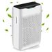 COOCHEER Luchtreiniger met HEPA-combifilter en actieve koolfilter en auto-timer, 99,97% filtervermogen, perfect en CADR 258 m³/h, voor allergie, woning, rookkamer