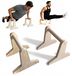 Sklejkowo lot de 2 parallettes hautes en bois 25 cm