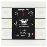 KNX Smart 86 Bedieningscentrum met kleurendisplay, kunststof, zuiver wit glanzend
