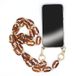 Transparante Samsung Transparante beschermhoes voor Samsung Galaxy S21FE / S21 FE met sleutelband/schouderriem, voor telefoonringen, amberkleurig