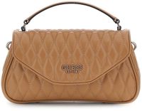 GUESS Valla Top Handle Flap Bag Beige Lichtbruin