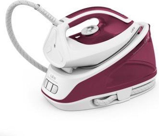 Calor SV6110C0 stoomstrijkijzer station 2200 W 1,4 l CeramicGlide-zoolplaat Bordeaux rood, Transparant, Wit