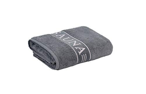 Frottana Sauna - saunahanddoek met rand 80 x 200 cm van 100% katoen, steen