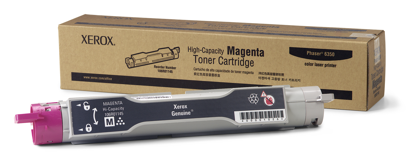 Xerox Hoge capaciteit tonercartridge, magenta, Phaser 6350 (werkt niet met PHASER 6300)