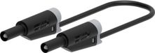 Electro PJP 2719-IEC-CD1-100N Meetsnoer Steekaansluiting 4 mm, Bananenstekker 100 cm Zwart 1 stuk(s)