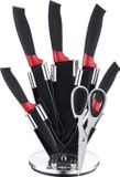 Set de 7 couteaux professionnels, porte-couteaux rotatif, couteau d'office de très haute qualité, set de couteaux de cuisine, couteau de chef, design 3