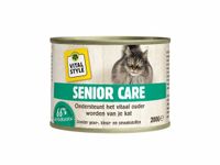 Vitalstyle Kattenvoer Blik Senior - 12 x 200 gr - Kip en Kalkoen