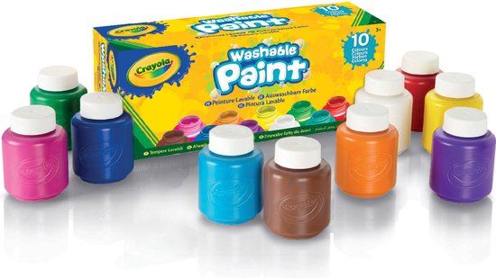 crayola potjes met afwasbare verf 10 stuks