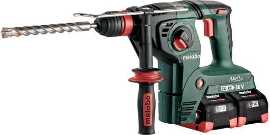 Metabo KHA 36-18 LTX 32 Combihamer Set - 36V (2x 18V) - 4x 8.0Ah Accu - SDS-plus - 3,1J
