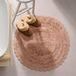 NOUS Living Tapis de bain rond Vieux rose (72x72 cm)
