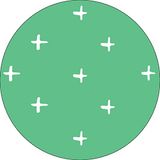 Bonateks Ronde digitaal bedrukte muismat, antislip onderkant, voor kantoor en thuis, diameter: 22 cm