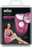 Braun Silk-épil 3 3-273 Epilator Raspberry Pink Met 3 Extra’s