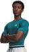 Under Armour UA HG Armour Comp SS-GRN Heren Sportshirt - Rack Groen - Wit