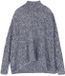DreiMaster Vintage DreiMaster Poncho marineblauw gemêleerd