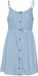 VERO MODA VMFLICKA STRAP SHORT DRESS LCS Dames Mini Jurk L Lichtblauw Denim Katoen
