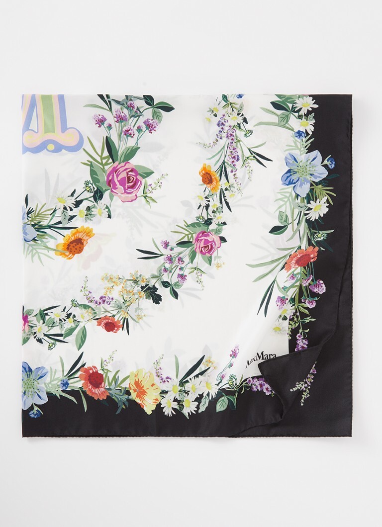 MaxMara MaxMara Carre sjaal van zijde met print 90 x 90 cm