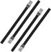 Proplus Caravan/Camper Fietsen Spanbanden/Sjorbanden/Bindriemen - 4x Stuks - 75 cm