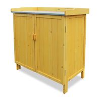HABAU Table de jardin avec armoire inférieure, 98 x 48 x 95 cm
