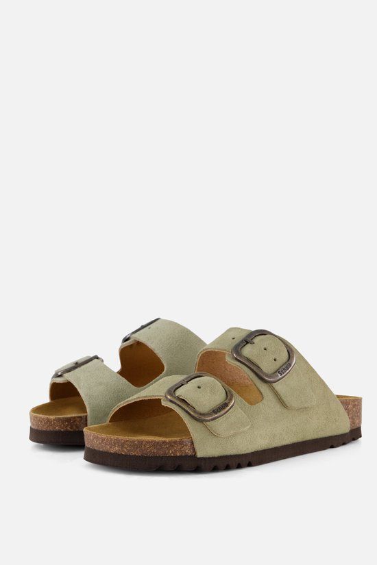 Scholl Noelle Slippers Dames Groen - Bruin