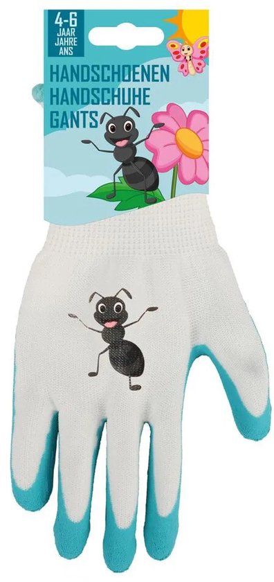 Talen Tools Kinderwerkhandschoenen Mier Blauw 4-6 jaar