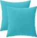 vidaXL - Kussensloop - 2 stuks - HEERLEN - Turquoise - 30 x 30 cm - Polyester