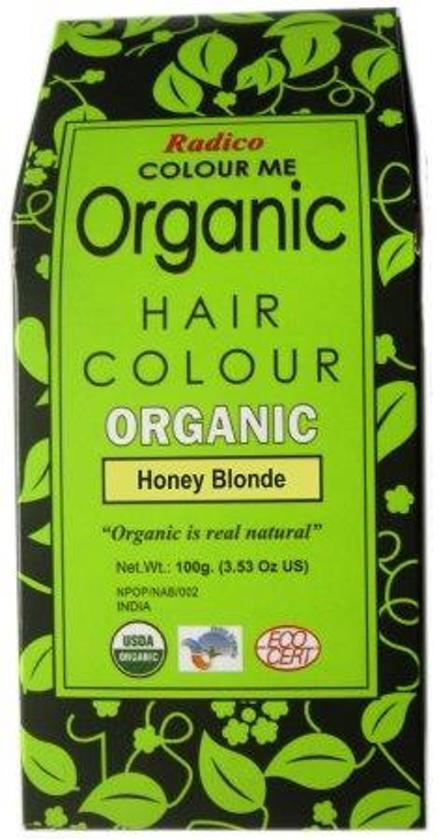 Radico COLOUR ME ORGANIC Honey Blonde 100% Natuurlijke BIO Organic 9-Kruiden o.a. Henna Haarverf 0% PPD PTD Ammonia Peroxide etc