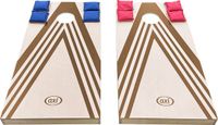 AXI Cornhole Set Plus 2 Borden 120x61 cm – Bean Bag Werpspel voor Buiten en Binnen – Inclusief 8 Cornhole Zakjes en Draagtas – Opvouwbaar Houten Bord 120x61 cm – Tuinspel voor Kinderen en Volwassenen