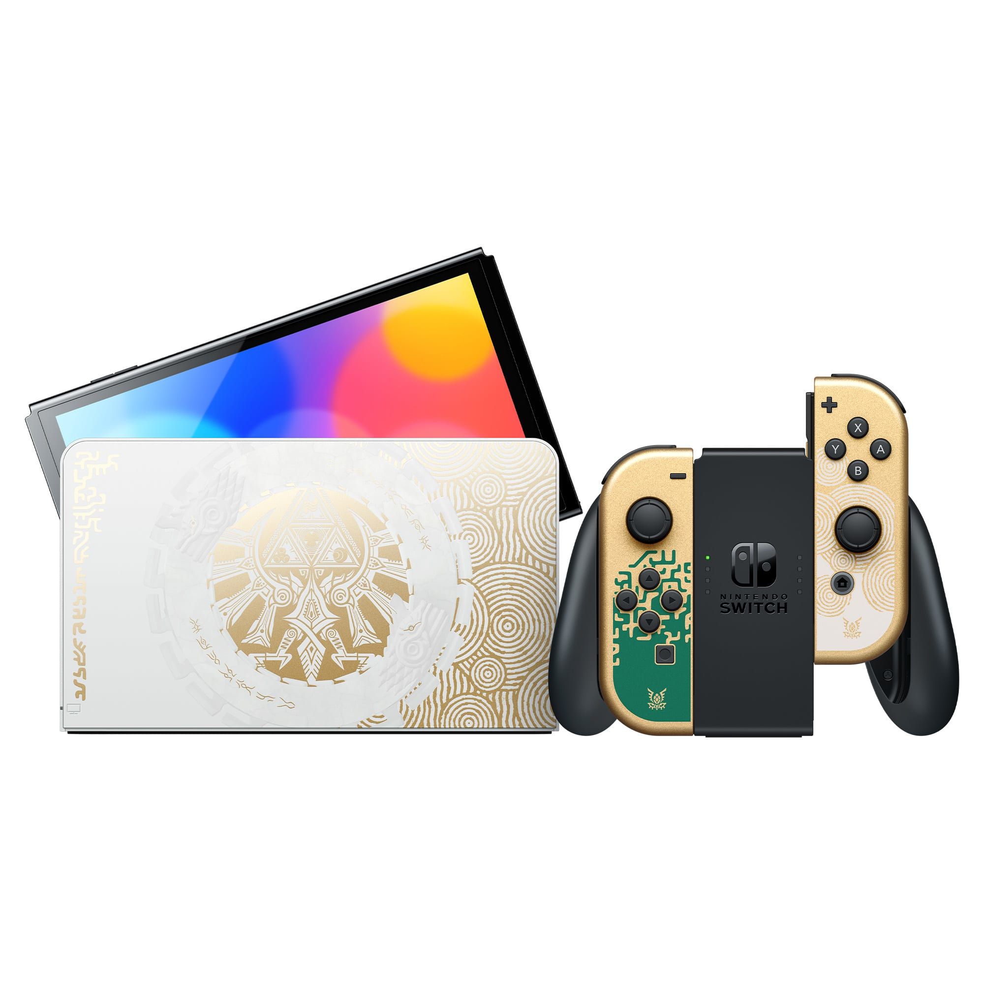 Nintendo Switch OLED The Legend of Zelda: Tears of the Kingdom Edition - 7" - 64GB - Gold, White