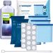 Wessper Set voor Saeco Philips, 3 stuks, Cleaneo (10 tabletten), CA6700/10, CA6903, CA6704 - Aquaclean vervangingsfilters - Ontkalker voor Philips Saeco koffiemachines