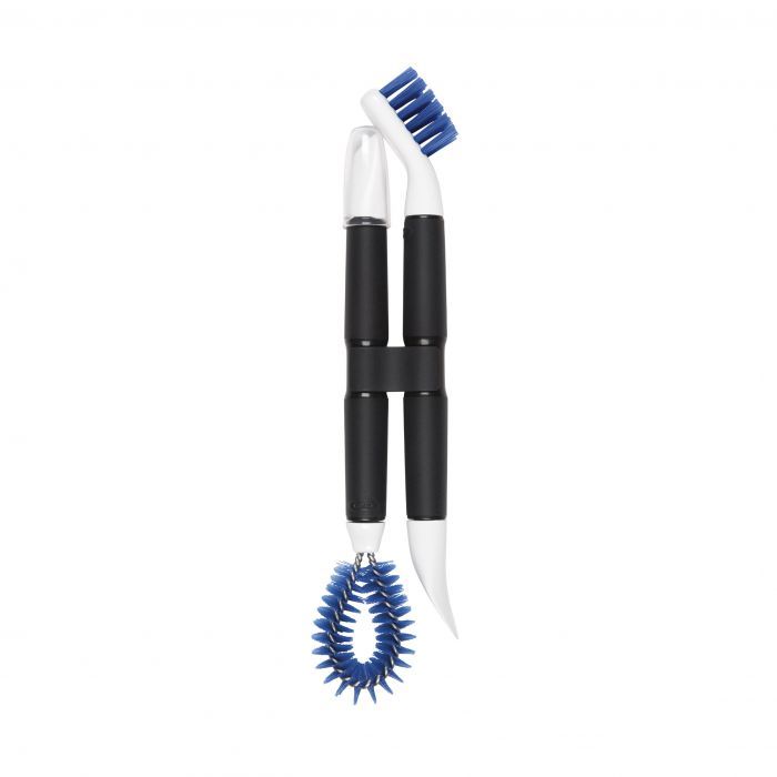 OXO 12155000MLNYK Schrobborstels - Zwart, Wit, Blauw - 2 stuks