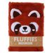 Puckator Adoramals Rode Panda Fluffig Notitieboekje A5 Genaaid Gebonden Hardcover