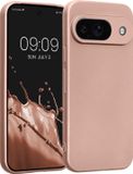 kwmobile metallic telefoonhoesje van TPU - geschikt voor Google Pixel 9 - Flexible case voor smartphone - In metallic roségoud
