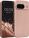 kwmobile metallic telefoonhoesje van TPU - geschikt voor Google Pixel 9 - Flexible case voor smartphone - In metallic roségoud