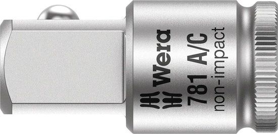 Wera 781 A/C 1/4" Aansluitdeel, 1/4" - 1/2" x 36 mm