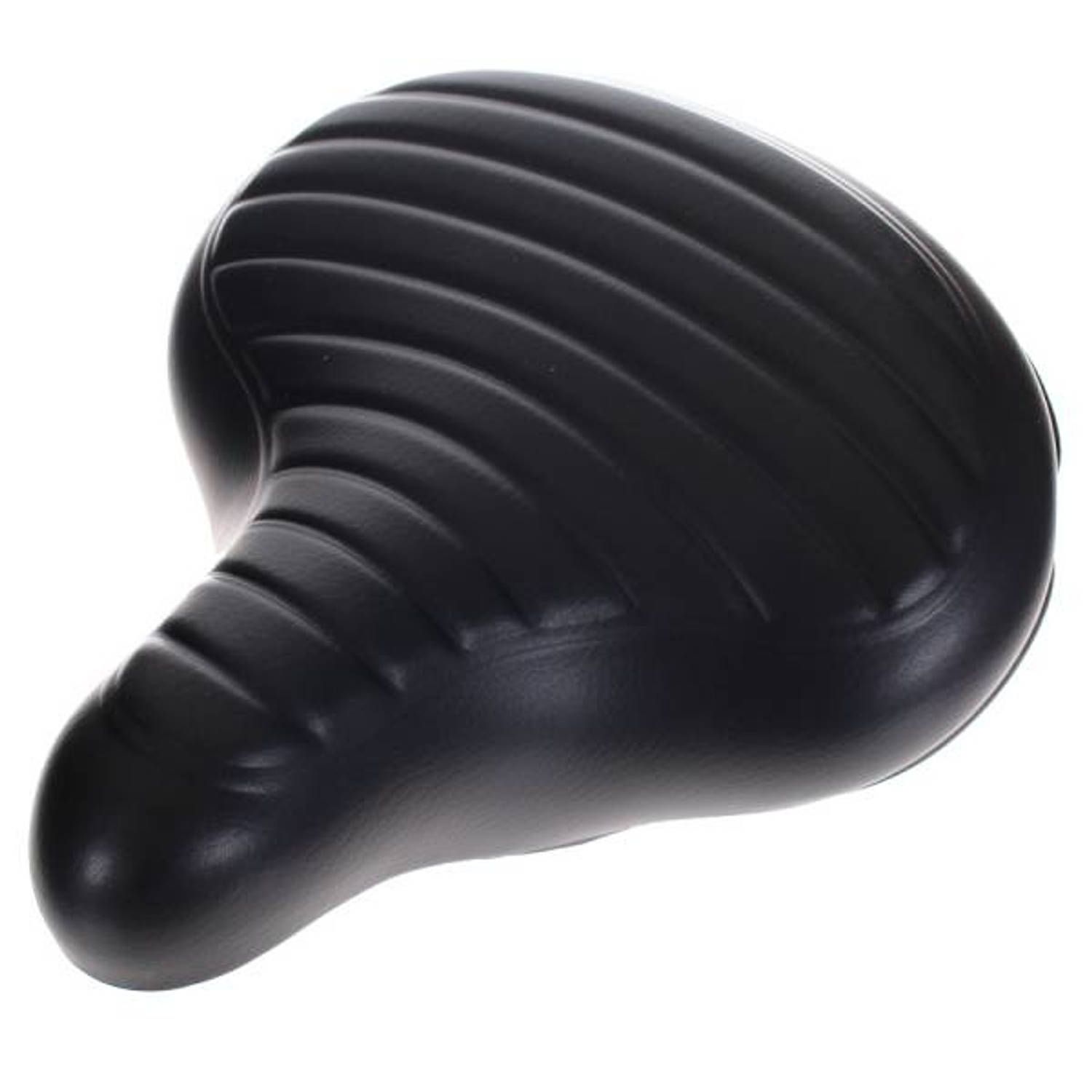 Selle comfort zadel stadsfiets ribbel zwart 27,7 x 24 cm