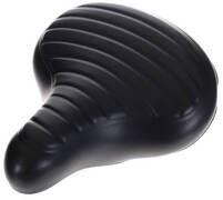 Selle comfort zadel stadsfiets ribbel zwart 27,7 x 24 cm