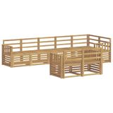 vidaXL Ensemble de canapés d'extérieur 8 pc Blanc Bois d'Acacia Massif