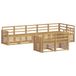 vidaXL Ensemble de canapés d'extérieur 8 pc Blanc Bois d'Acacia Massif