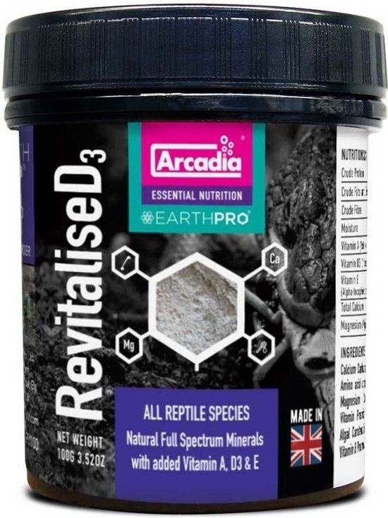 Aquadistri Arcadia RevitaliseD3 Reptielen Vitamine