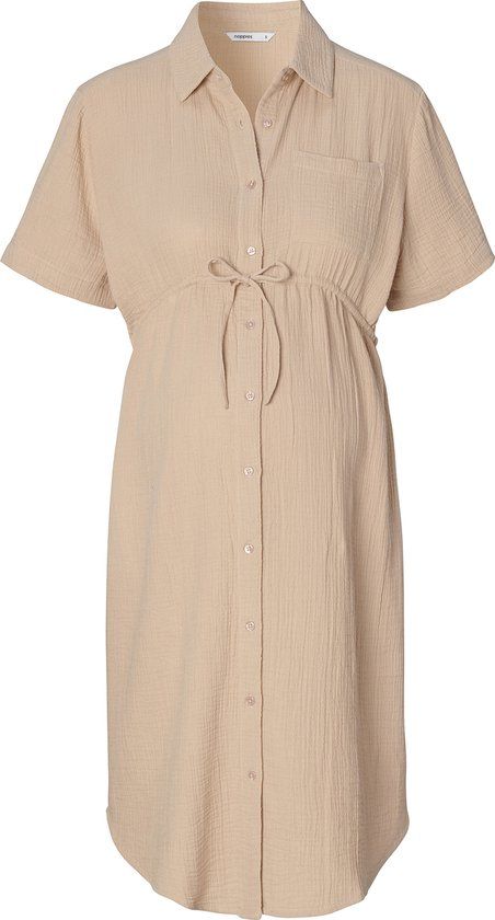 Noppies Jamaira Zwangerschapsjurk - White Pepper - Maat XL
