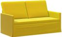 vidaXL Canapé 2 places Jaune 150 x 81 x 82 cm velours