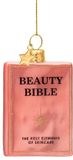 Vondels Glazen Kerstbal - Beauty Bijbel 8cm Oranje