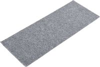 VidaXL Tapis d'escalier auto-adhésifs 15 pièces 60x25 cm gris clair rectangulaire