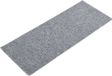 VidaXL Tapis d'escalier auto-adhésifs 15 pièces 60x25 cm gris clair rectangulaire