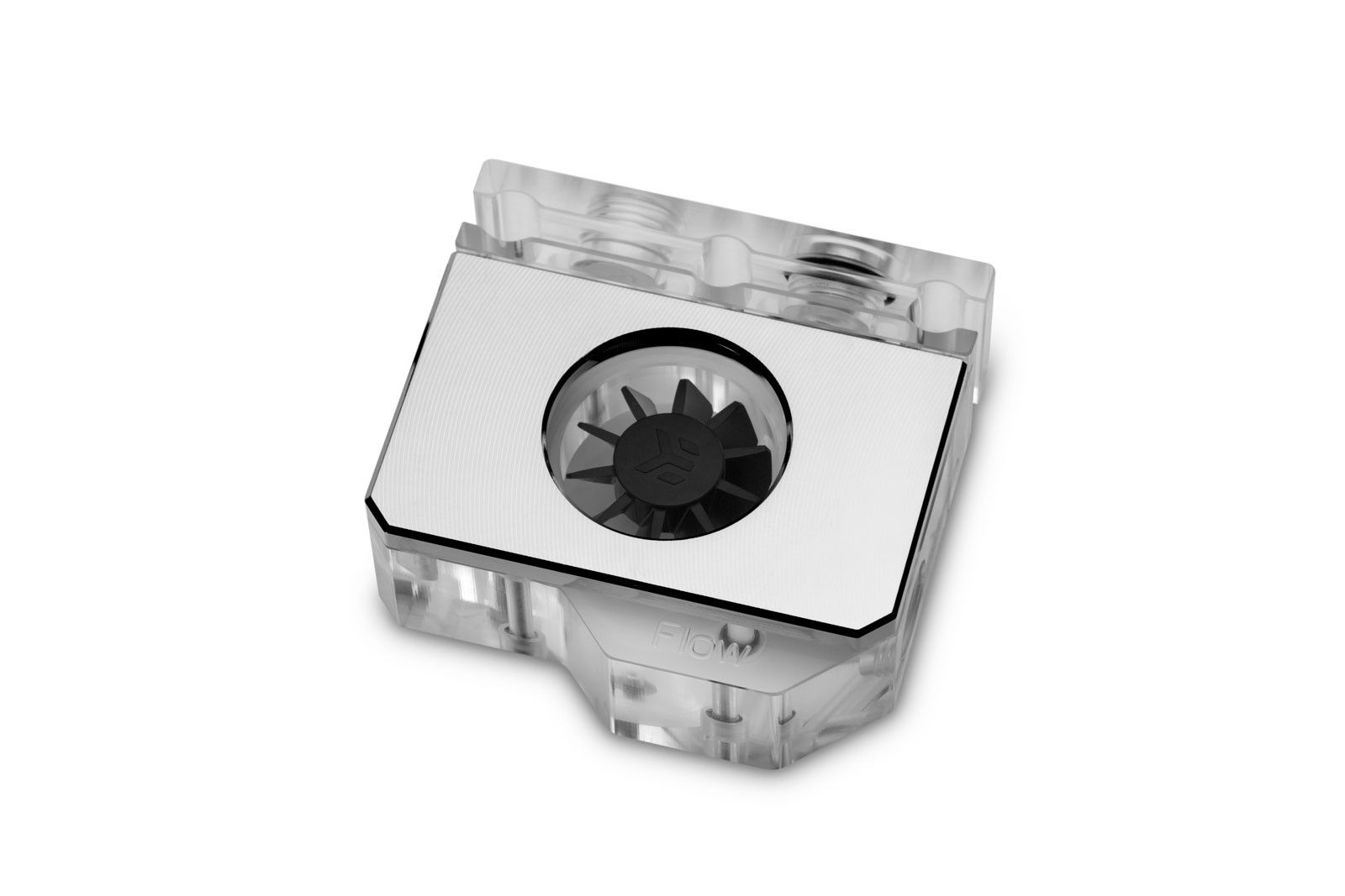 EK Water Blocks EK-Quantum Scalar Flow Indicator - Nickel, Stainless Steel, Transparent