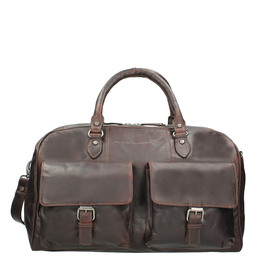 The Chesterfield Brand Casual Travelbag brown Weekendtas Bruin