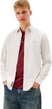 Tommy Jeans TJM Chemise Oxford à Rayures EXT DM0DM20668 Chemise Manches Longues, Vert Foncé/rayures, S