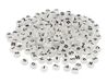 Kunststof kralen met fosforescerende letters, 1200 stuks, ca. 7 mm diameter, binnendiameter: 1 mm. Doos